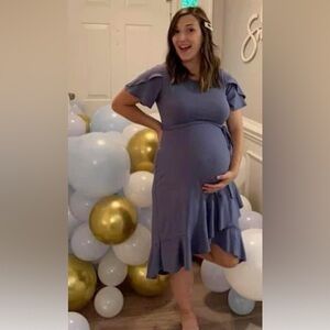 Pink Blush Maternity Dress